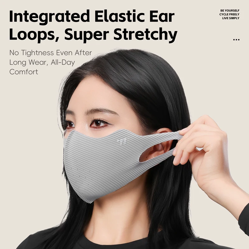 WEST BIKING Autumn Winter 3D Face Mask Outdoor Windproof UV Protection Breathable Sports Mask ​​10A Antibacterial Fabric​