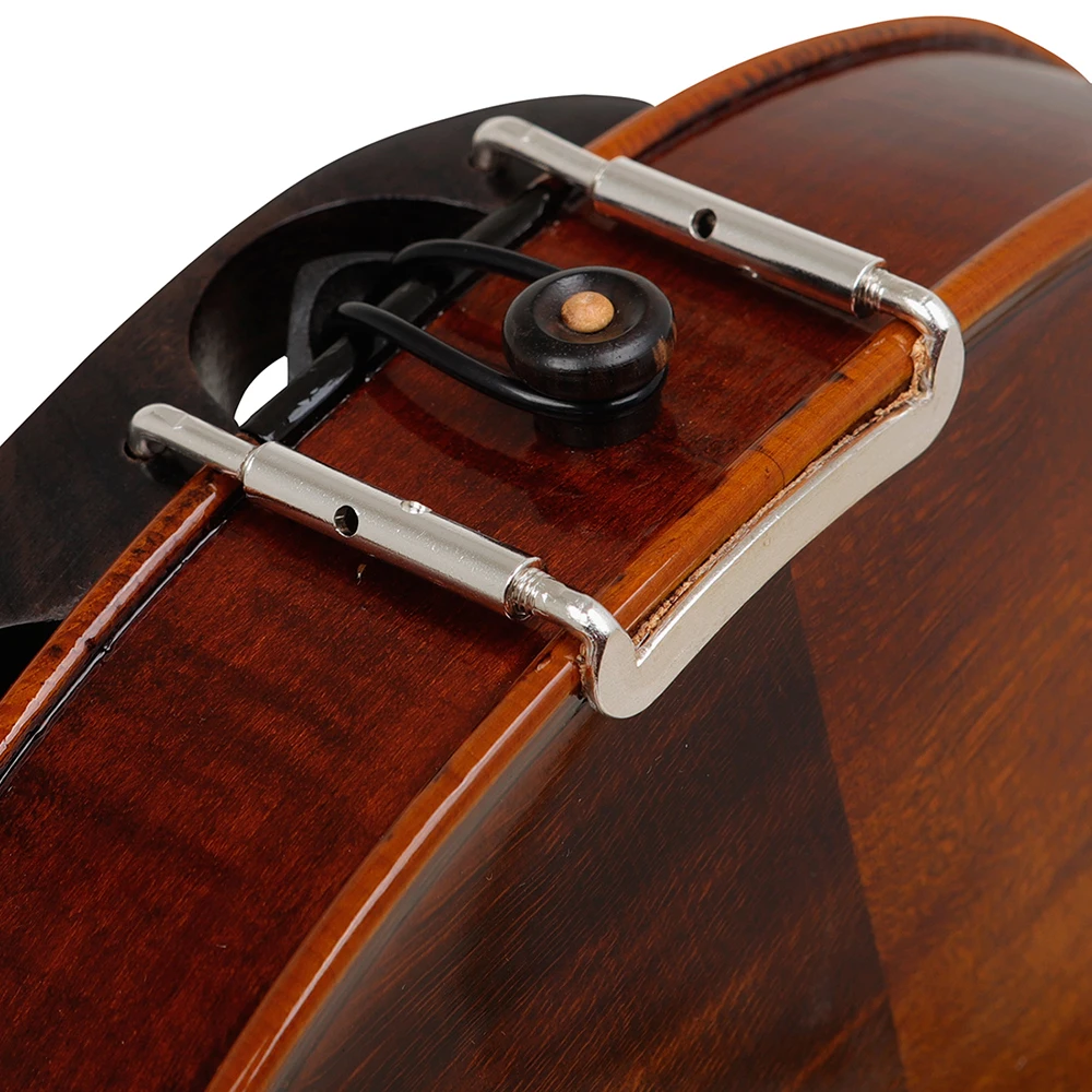 4/4 Violine handgemachte Fichtenplatte Ahorn Violine mit Hygrometer quadratische Box Fichtenplatte Ahorn Rückwand Violine Instrument – Detail 10
