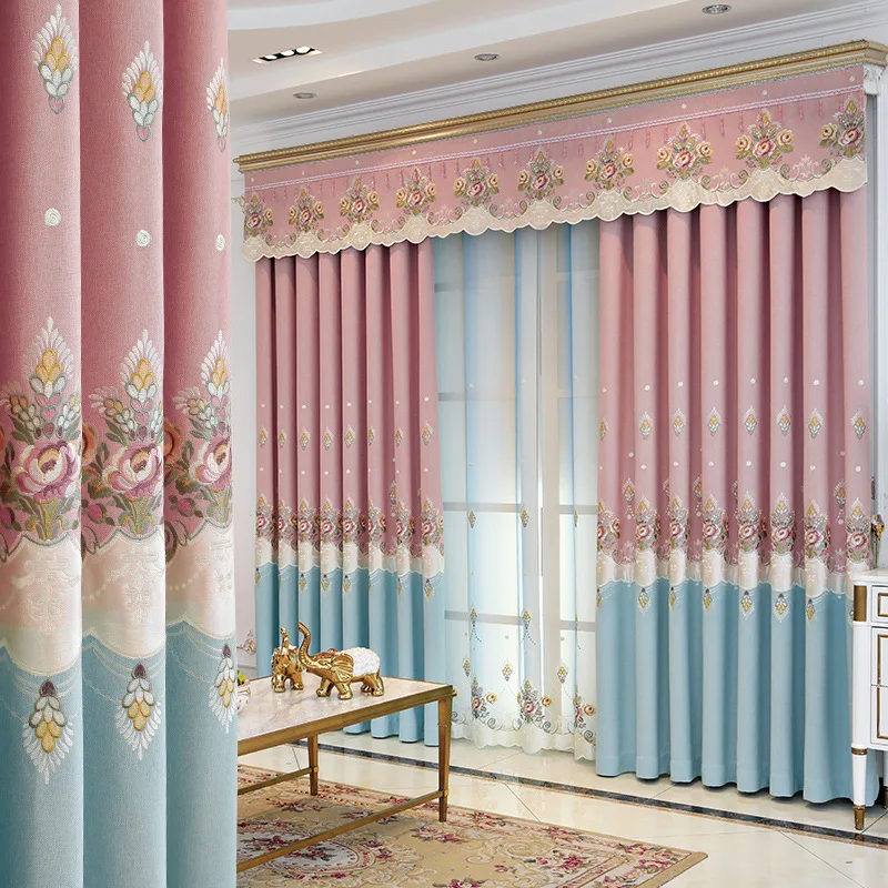 Korean Style Curtains for Living Dining Room Bedroom Modern Minimalist