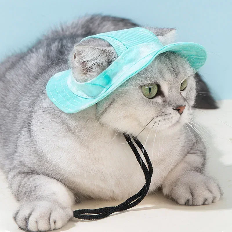 Pet Hat with Ear Holes Sunscreen Baseball Cap for Large Medium