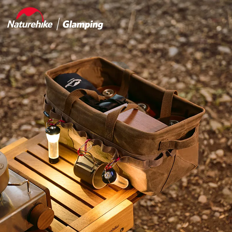 

Настольная сумка для хранения Naturehike, 0,5 кг, портативная, устойчивая к разрыву, складная, вместительная сумка для хранения мусора, подшипник 15 кг