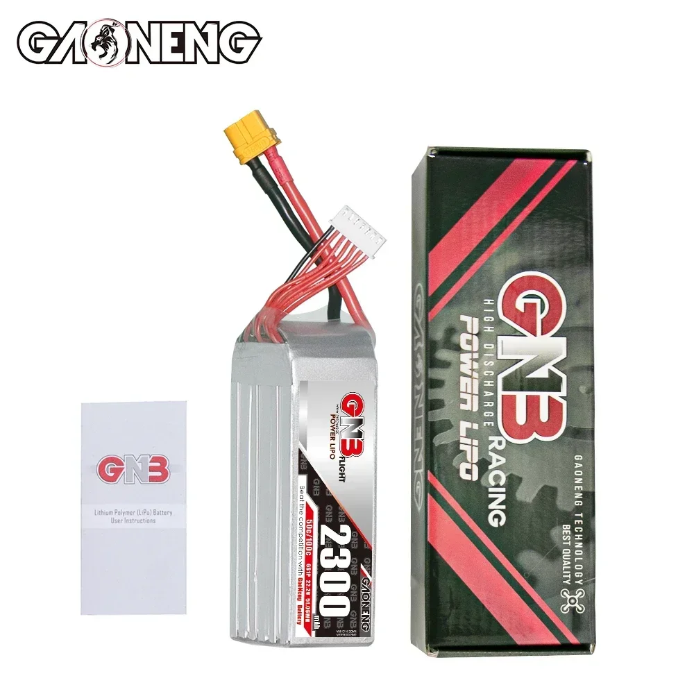 Batterie Lipo Gaoneng GNB 2300mAh 2S-6S XT60 pour Drone FPV RC