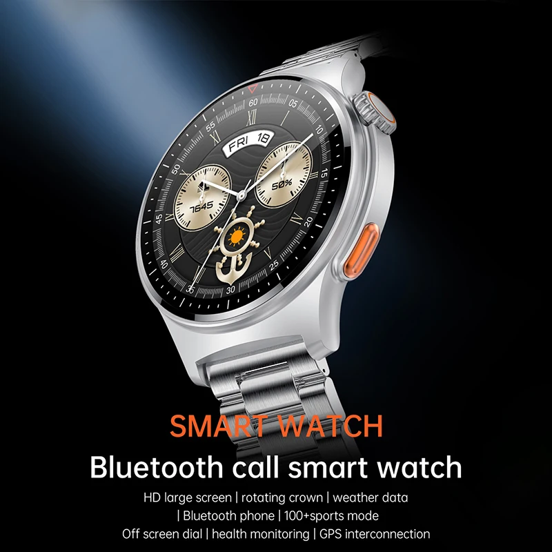 

2023 Smart Watch Sport Fitness GPS Motion Track Wristband NFC Clock Waterproof Bluetooth Call Smartwatch For Android IOS