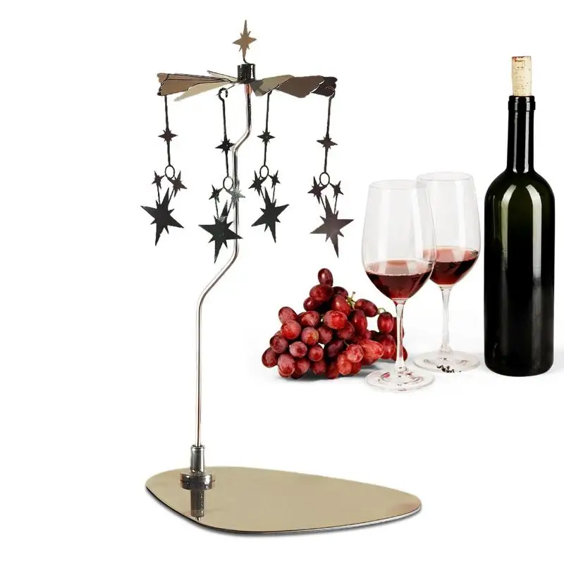 Candle Holders Rotating Romantic Carrousel Tea Light Candle Holder for Christmas Home Party Wedding