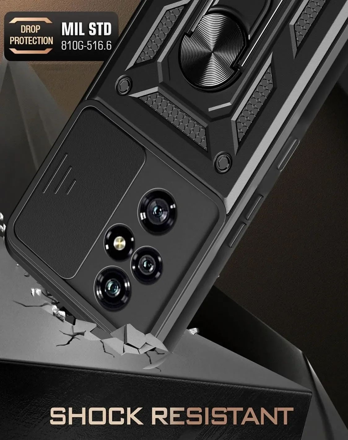 حافظة دروع مع حلقة حماية للعدسة ، حامل مغناطيسي ، غطاء لشرف توي لايت ، شرف