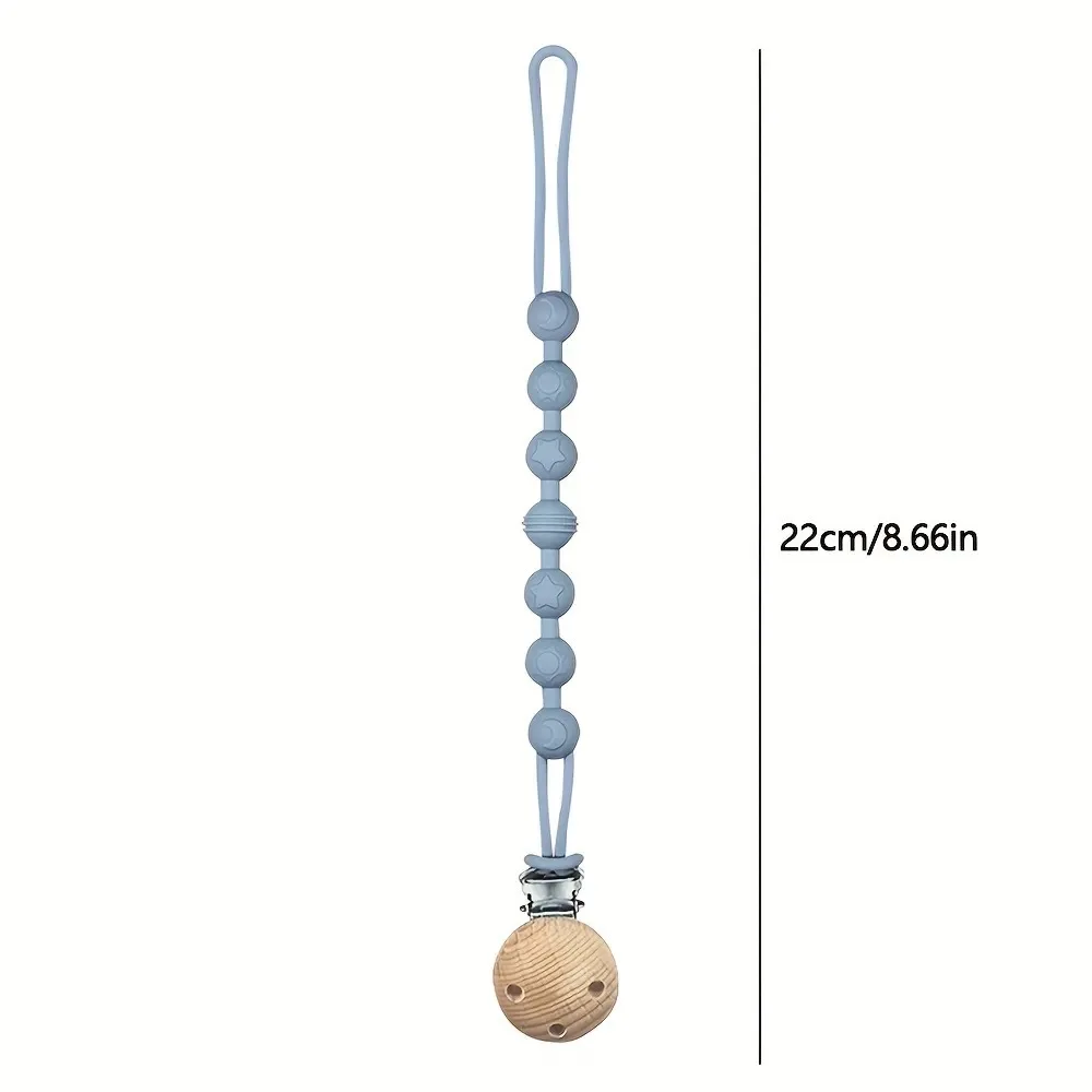Baby Pacifier Clips Integrated silicone baby pacifier chain Teether Teething Toys Dummy Clip Holder Chain Clip Baby Gift Baby & Maternity
