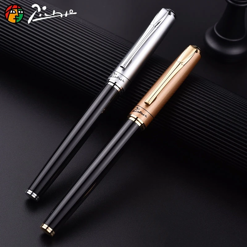 Stylo Plume Hongdian 6013 - Pointe Extra Fine 0.38mm - Noir Mat - Coffret Métal Cadeau