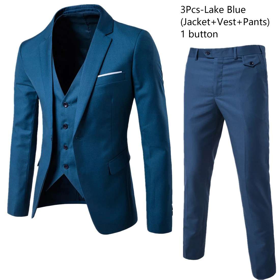 LakeBlue3-piece suit