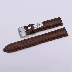 Bamboo Knot Genuine Calfskin Leather Watch Strap - Extra - Long Soft Band with Pin Buckle - 22mm (Brown)