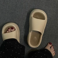 Women's Thick Platform Slippers EVA Soft Sole Summer Beach sliipers Outdoor Indoor Non Slip Korean style Advanced sense slippers 1