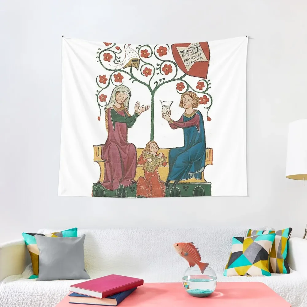 

Medieval Love poem Tapestry Aesthetic Room Decor Room Decor For Girls Tapestry