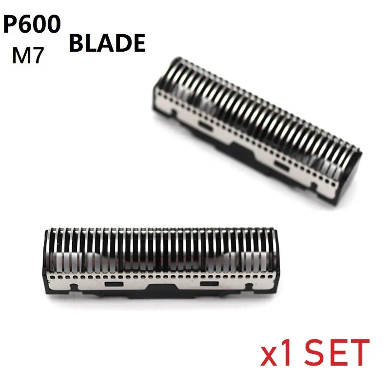2Pcs Orignal 면도기 면도기 전문 헤어 클리퍼 블레이드 네트 세트 팝 이발사 P600 M7 교체 가능한 커터 헤드