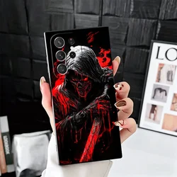 Grim Reaper Skull Scythe Soft Phone Case - Black Cover Bac - Samsung S24 Ultra (KHTY00153A)
