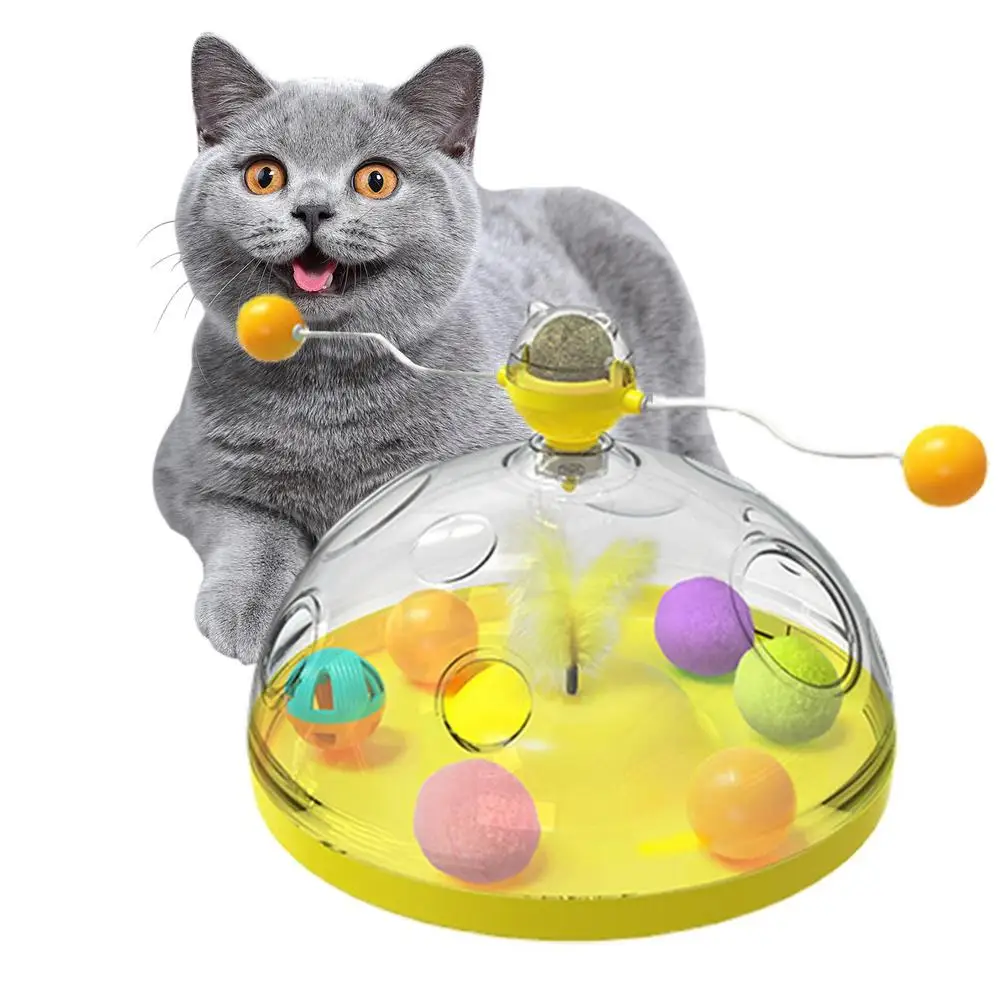 interactive cat windmill toy