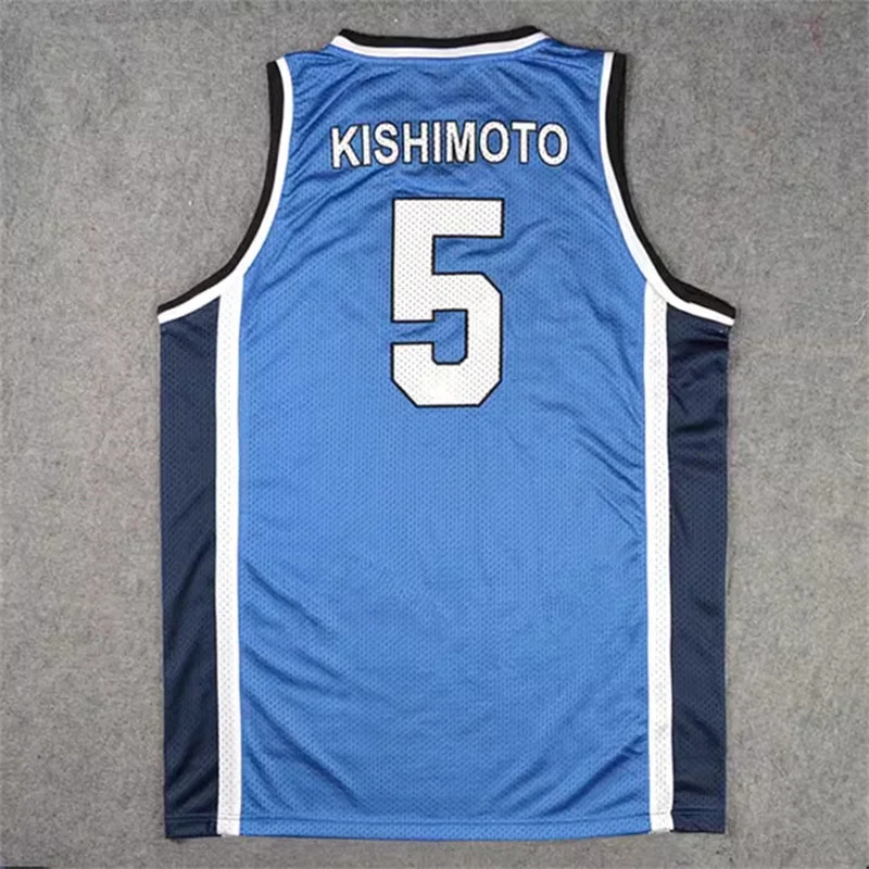 Anime TOYOTAMA #5 KISHIMOTO Basketball Jersey Mens Breathable Quick Drying Basketball Shirt
