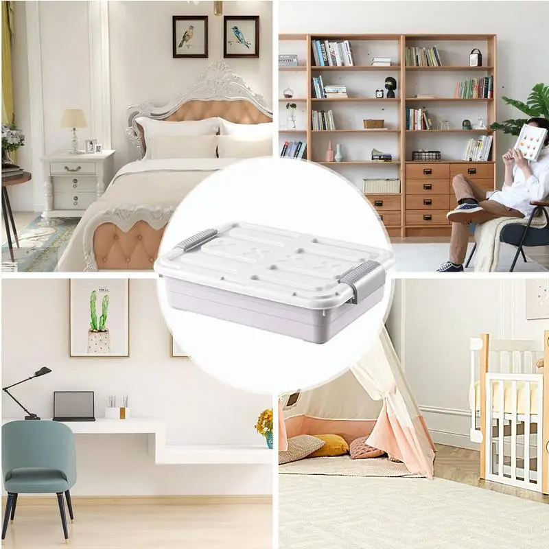 Contenitore Sotto Il Letto Con Ruote: Organizer Per Scarpe E Vestiti - 5