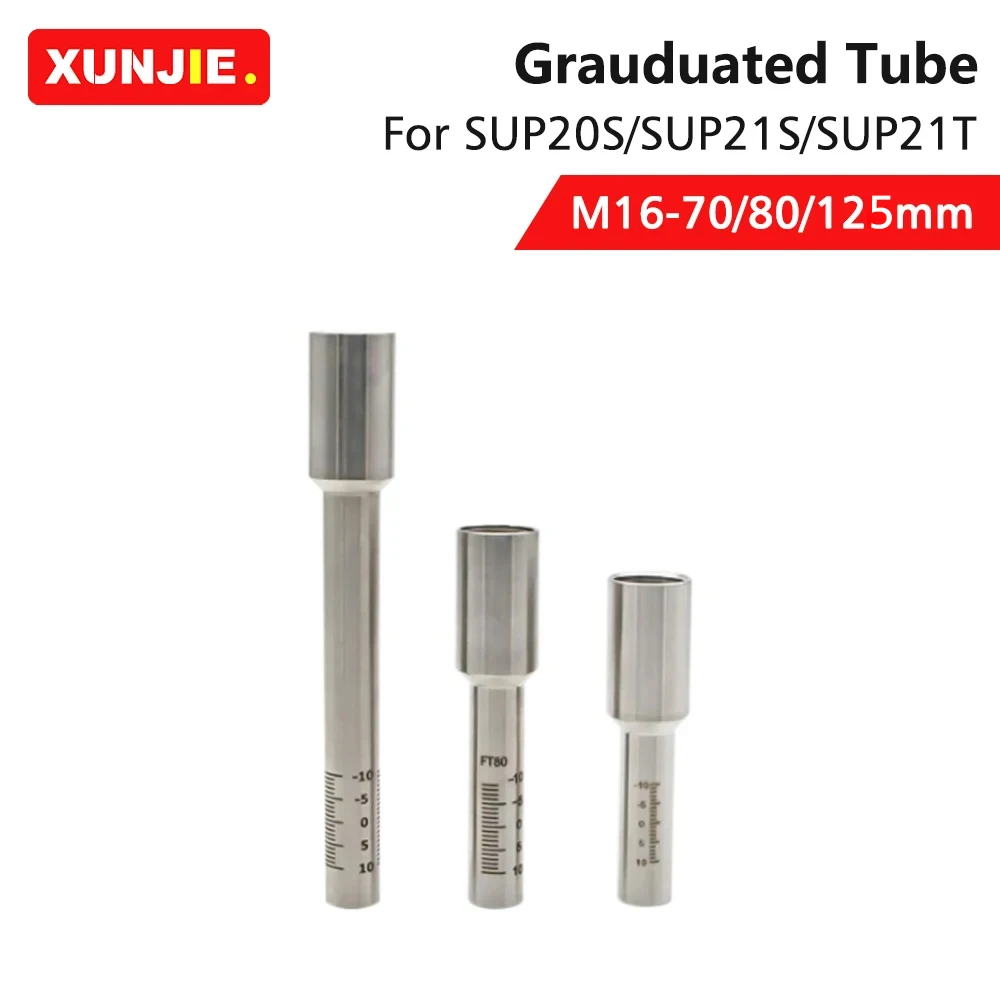 

M16 Laser Welding Gun Nozzle Connecting Pipe Tube 70/80/125mm For SUP20S/SUP21S/SUP21T Laser Welder Head Nozzle Fixing Shaft