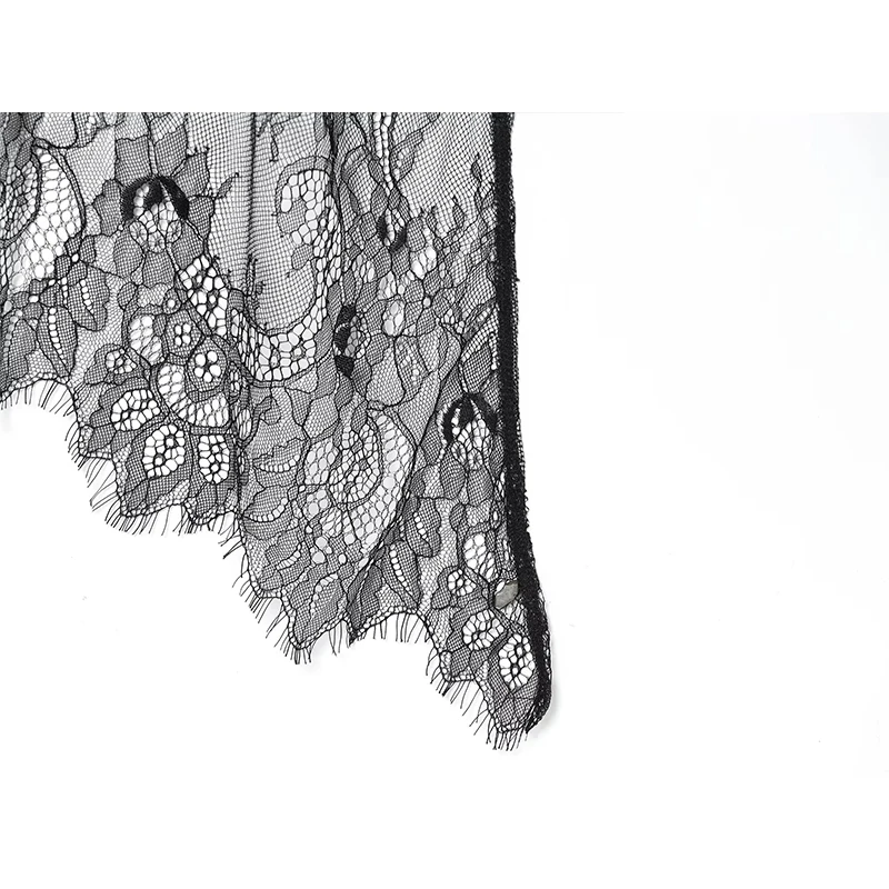 Women Fashion Sexy Lace Elegant Dress Asymmetric Hem Dress Summer New Faux Leather Holiday Party Beach Dresses