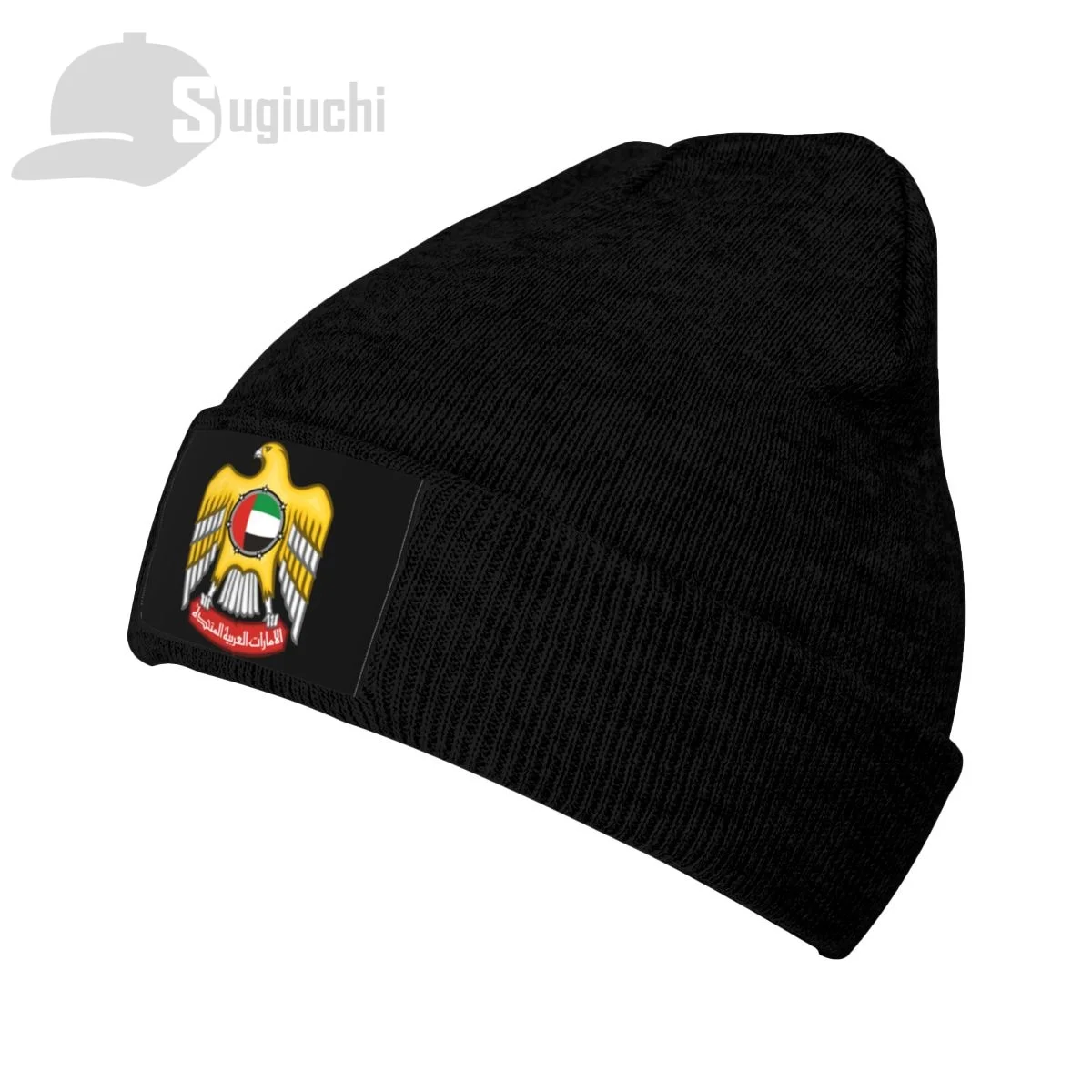 

Emblem Of United Arab Emirates Country Top Print Men Women Unisex Knitted Hat Winter Autumn Beanie Cap Warm Bonnet