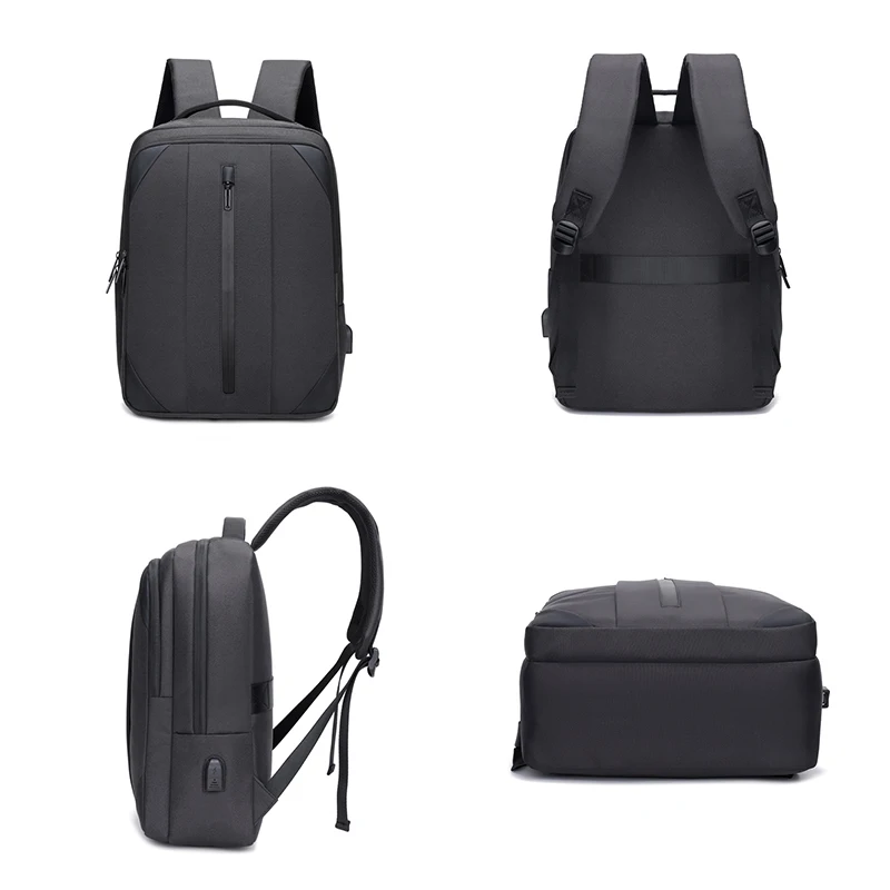 Men New Business Backpack USB Charging Multifunctional Nylon Waterproof Luxury Bags Unisex Holds 15.6-inch Laptop Rucksack