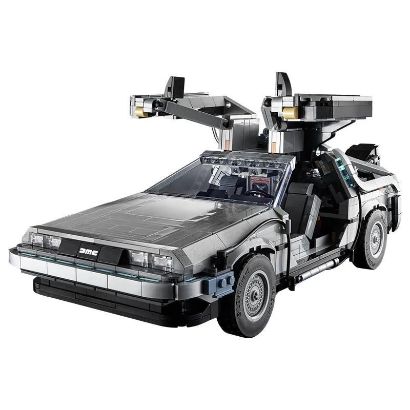 Building Blocks Toys Back to the Future Time 1:12 Machine Compatible 1872Pcs Technical Car Bricks Construct Birthday Gifts