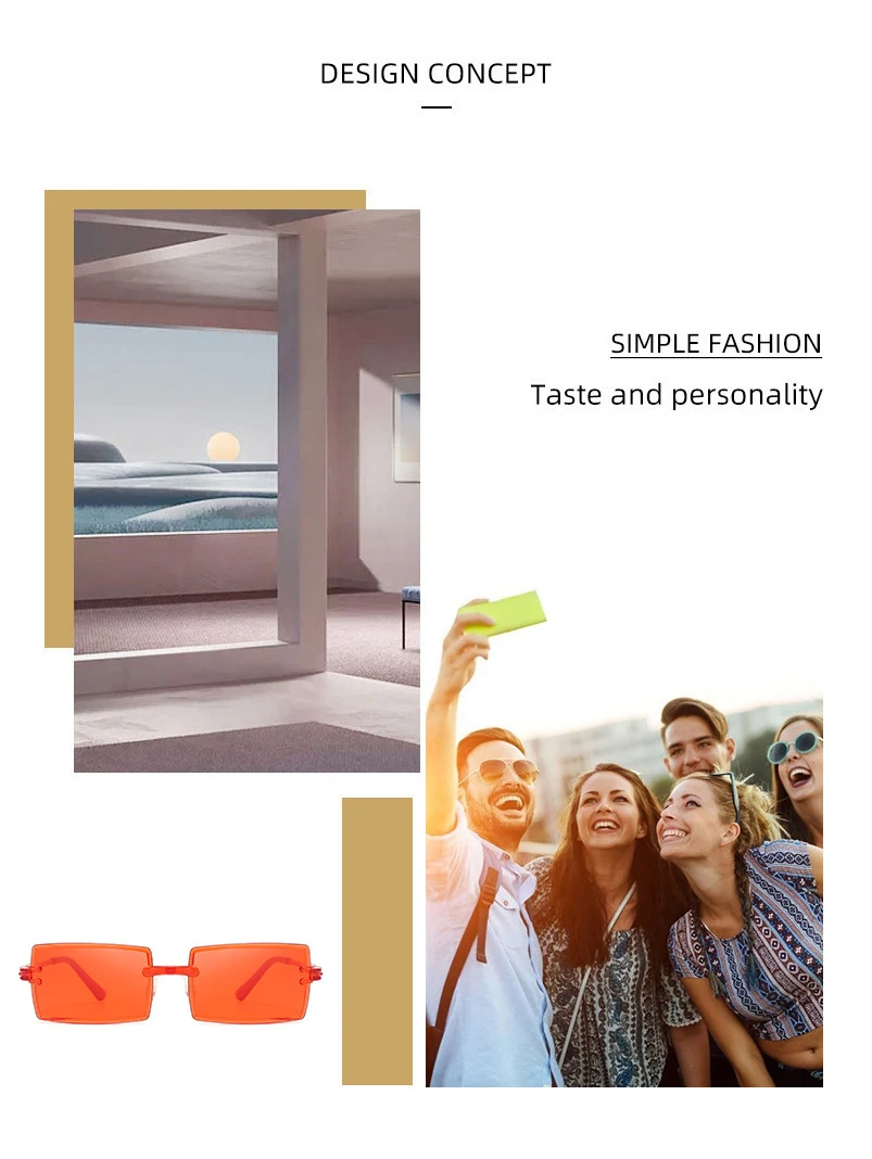 Fashio Vitage Suglasses Wome Rimless Frameless Rectagle Shades Gradiet Brad Summer Travelig Su Glasses for_voghion.com