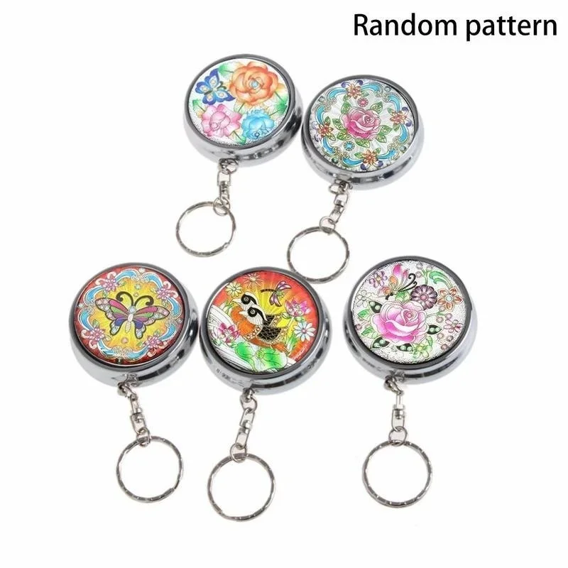 Portable Pocket Stainless Steel Round Cigarette Ashtray for portable ashtray stainless steel ashtray