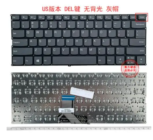 

For Lenovo YOGA 720-13IKB 720-12IKB 720-13ISK 720-13KBR Keyboard US No Backlit(delete key)
