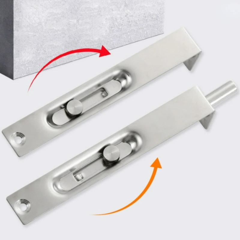 1PC 4/6/8/10/12 Inch Stainless Steel Hidden Door Bolt Security Guard Door Latch Sliding Lock Bathroom Bolt Dust Proof Tube door latch door lock cylinder baby safety lock lock padlock