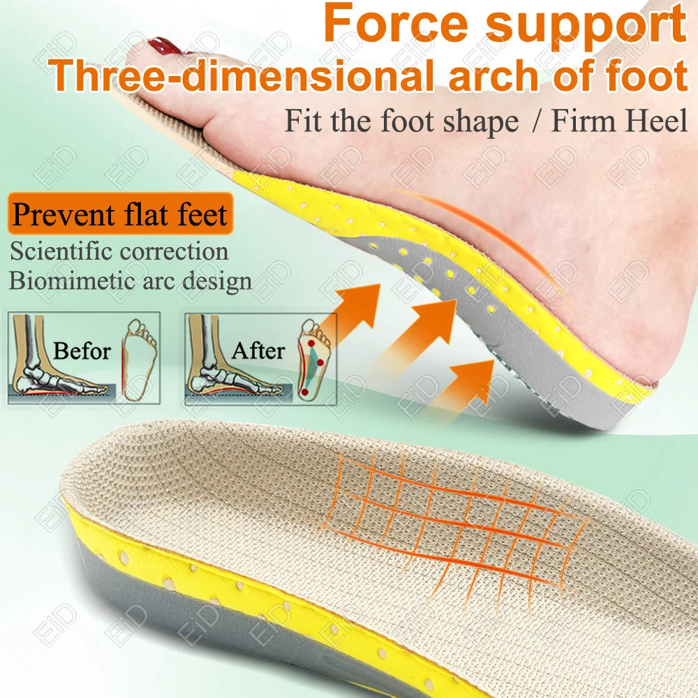 Premium Orthotic Gel Insoles Orthopedic Flat Foot Health Sole Pad For Shoes Insert Arch Support Pad For Plantar fasciitis Unisex image_2