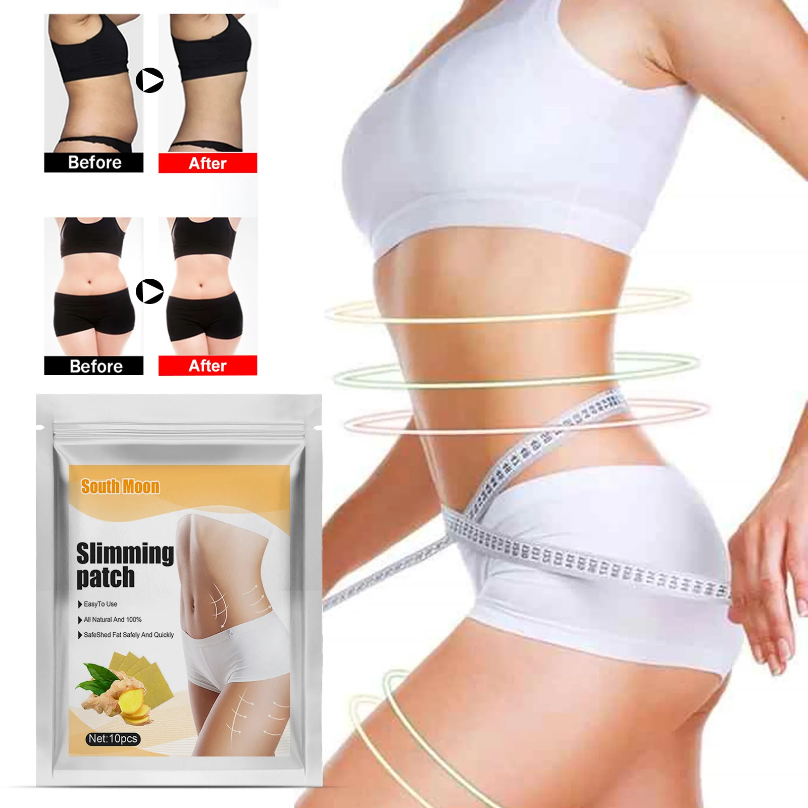 

10Pcs Weight Loss Detox Slim Patch Slimming Products Navel Sticker Loss Fat Patch for Belly Waist Fast Burning Navel Sticker