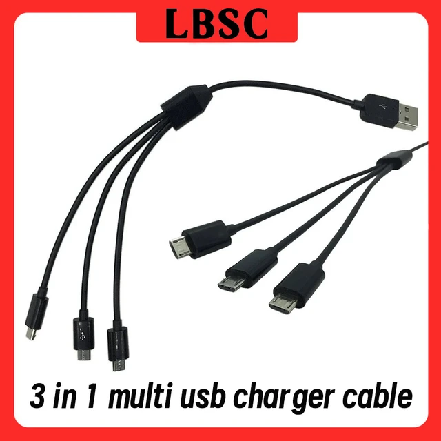 USB 2.0 Type-A Male 2 In 1 Double Type C Cable DC 5V 2.5A For Type