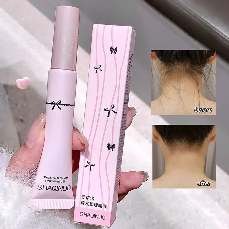 Broken Hair Styling Wax Cream Smoothing Finishing Stick with Big Brush Transparent Hair Shaping Gel Not Greasy Hair Care Tool 2