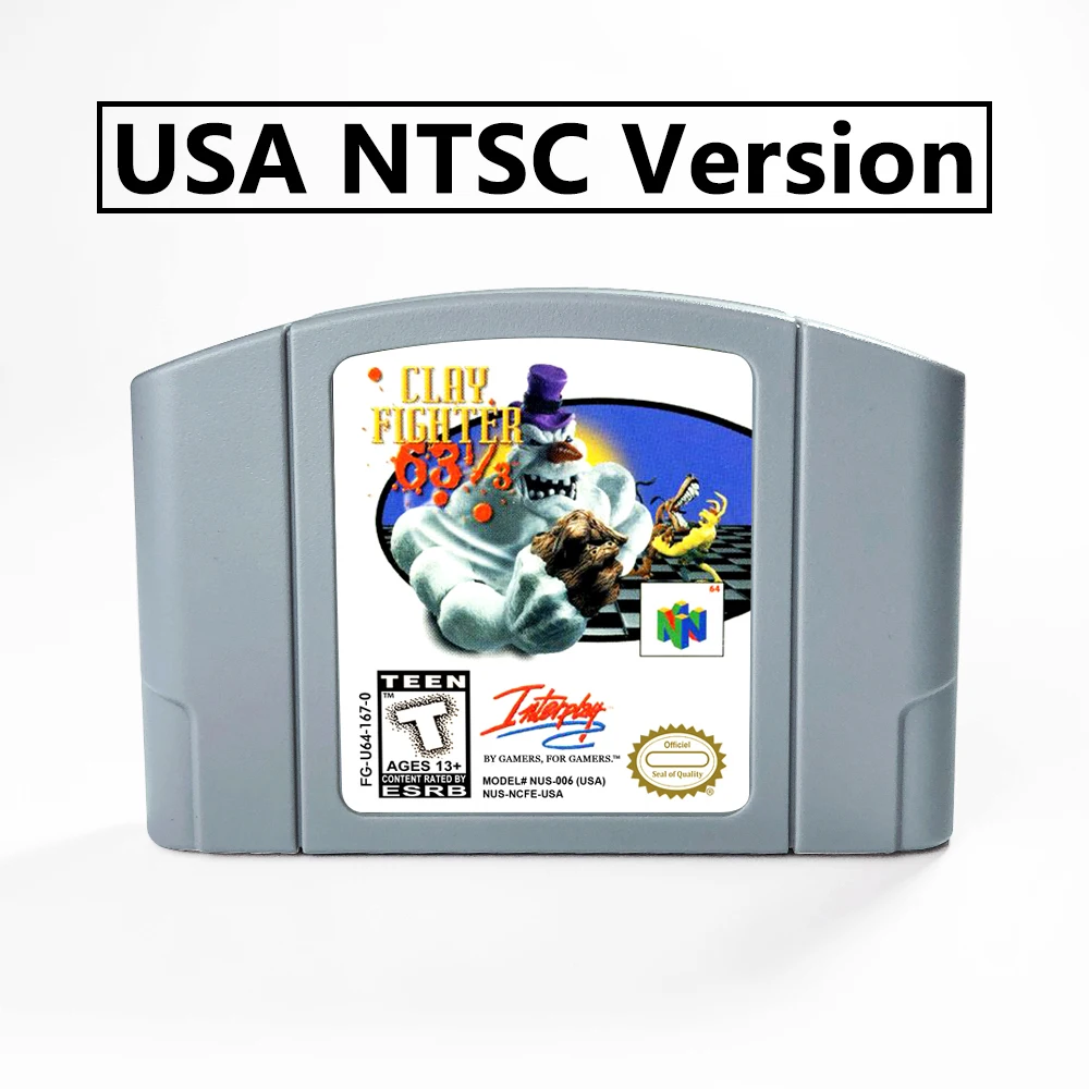 64 Bit Games ** Clay Fighter Sculptor's Cut Pal Version ( Box+manual