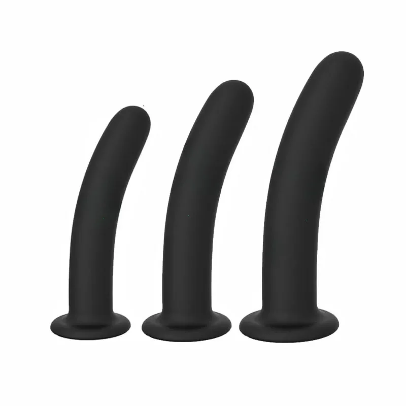 Anal Plug Trainingsset Aus Silikon Mit Starkem Saugnapf_voghion.com