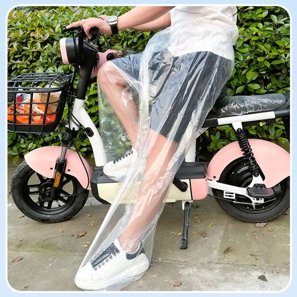 Travel Cycling Transparent Disposable Raincoat Thickened Waterproof Foot Wrap Rainpants Oil Resistant Foot Sealing Rain Pants raincoat poncho disposable rain pants