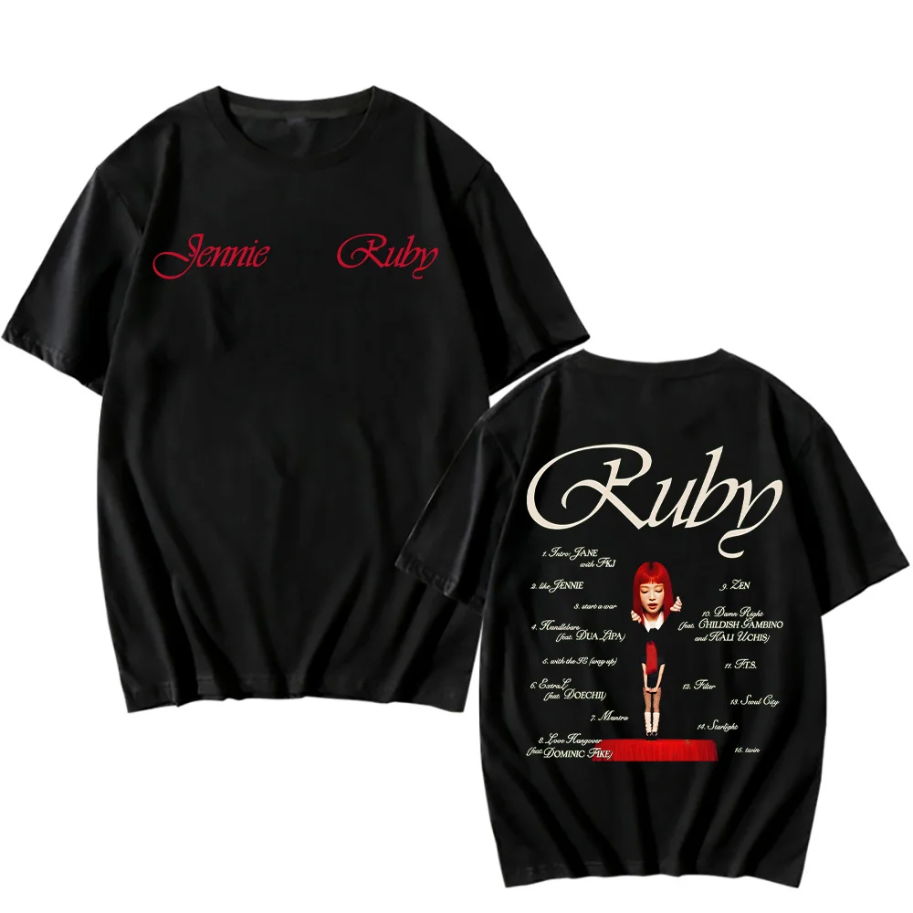 【新品未使用】BLACKPINK ジェニ Mantra Tシャツ Ruby Jennie Ruby Album Printing T-Shirt Jennie Pretty Girl Mantra T