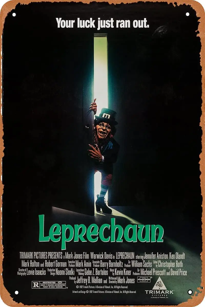 

Leprechaun, Ужасный фильм, плакат, винтажный металлический жестяной знак, Ретро стиль, настенный плакат, украшение, металлический плакат 8x12 дюймов