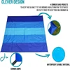 1set Waterproof Sandproof Beach Mat Seat CushionTravel Hiking Sports Blanket Outdoor Picnic Portable Mat Back Cushion 5