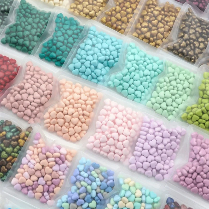 Wax Grains Heart Shaped Mixed Color DIY Wedding Invitation Decoration