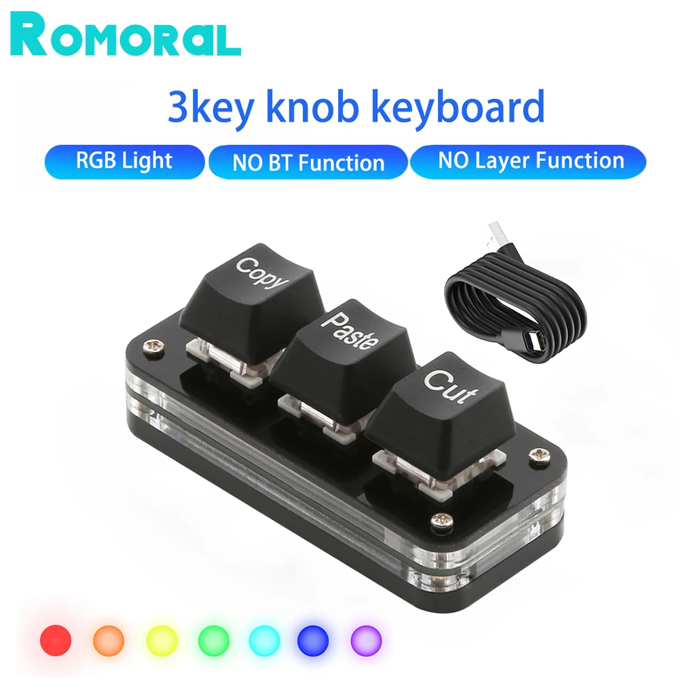 맞춤형 미니 키패드 RGB 3 키 프로그래밍 매크로 키보드 복사 붙여넣기 컷 기계식 키보드, 게임 포토샵용 Best Top5 맞춤형 미니 키패드 RGB 3 키 프로그래밍 매크로 키보드 복사 붙여넣기 컷 기계식 키보드, 게임 포토샵용 Best Top5