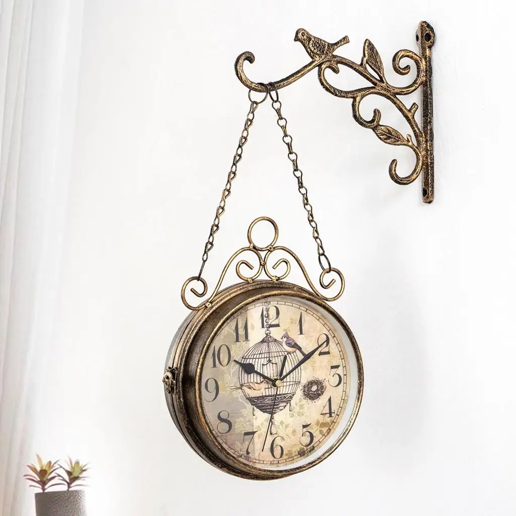 European Double-Sided Wall Clock 1