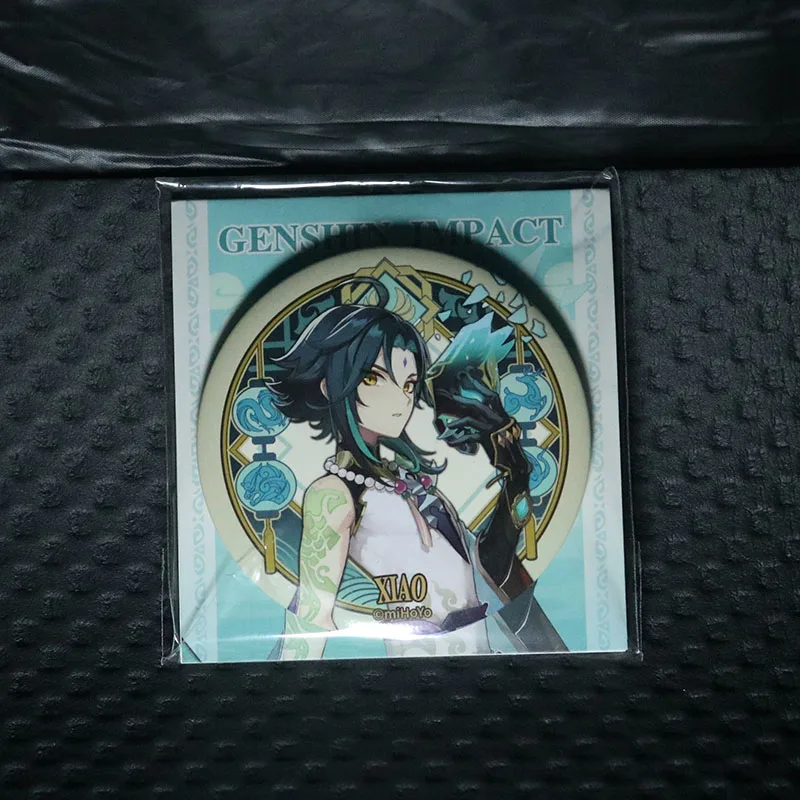 Фото Sunsyea Genshin Impact официальный Merch miHoYo Оригинальный оригинальный значок серии Liyue Genshin Xiao Zhongli Hutao Ganyu Keqing Yelan №5