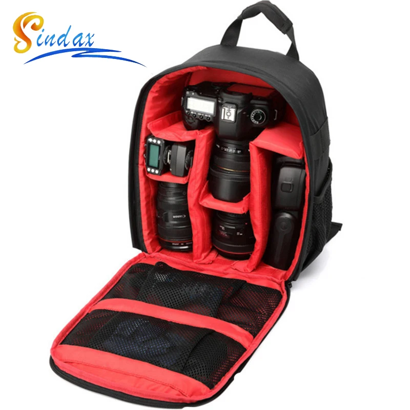Mochila Multifuncional Impermeável para Câmera Bolsa de Vídeo Dslr Digital Bolsa para Foto ao ar Livre Estojo para Nikon Canon Dslr