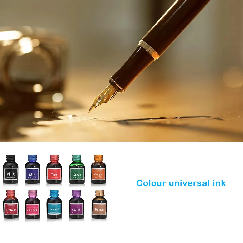 Colorful Fountain Pen Ink Refilling Inks Writing Tool Stationery Spare