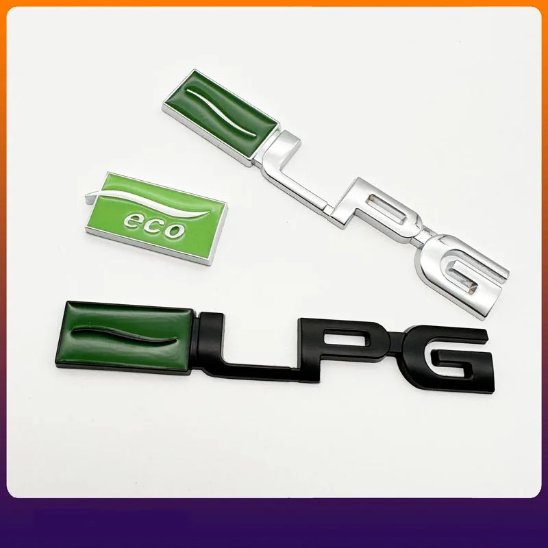 자동차 금속 스티커 LPG 에코 엠블럼 자동차 후면 데칼 배지 쉐보레 현대 시트로엥 오펠 미쓰비시 폭스바겐 장식 액세서리