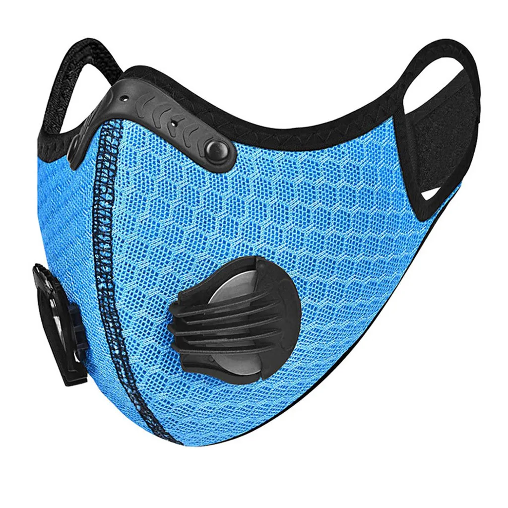 Half Face Reusable Respirator Activated Carbon Outdoor Cycling Mask With 1 Filters 1 Mask Filter