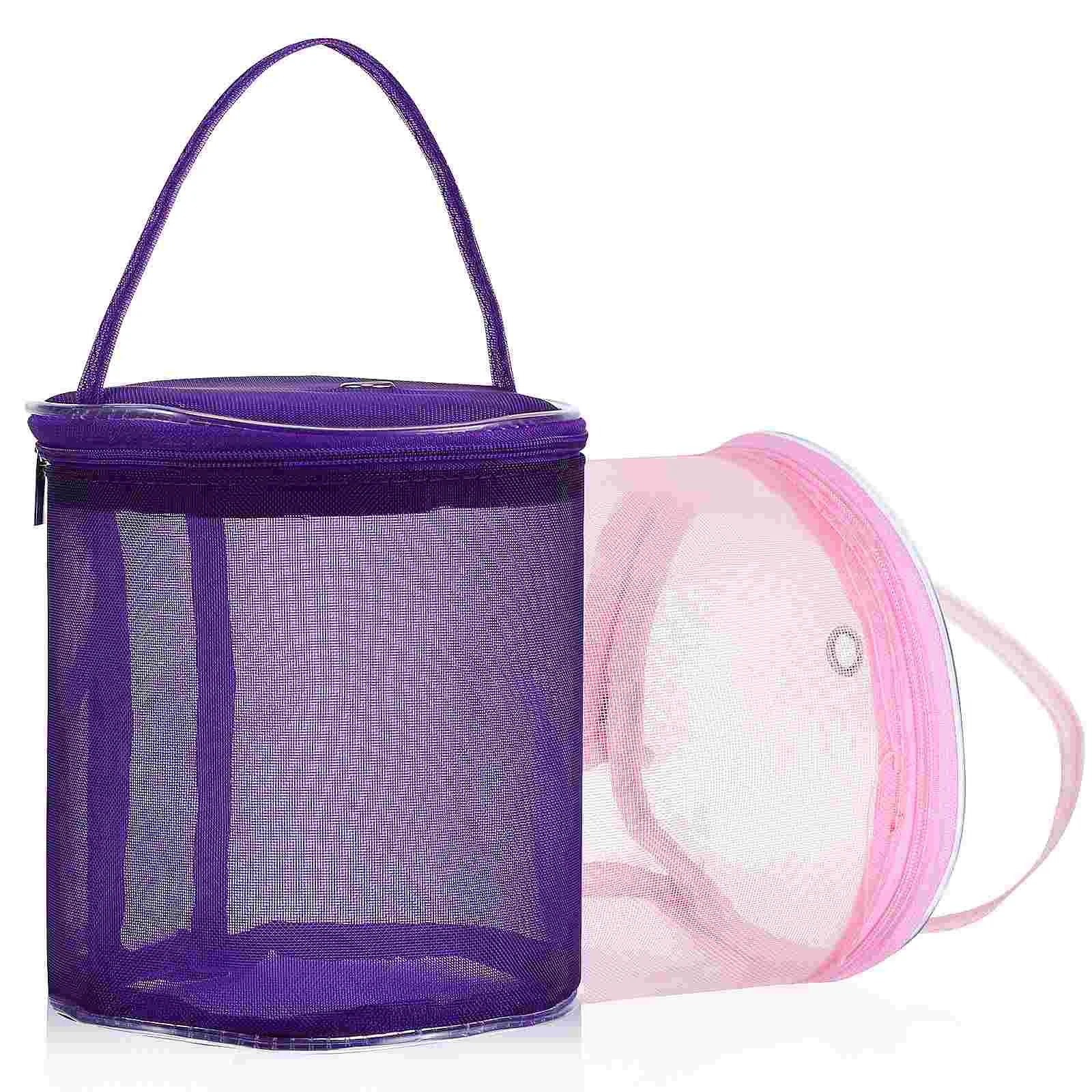 

2 Pcs Tools Crochet Thread Storage Bag Organizer Woven Hook Knitting Yarn Needle