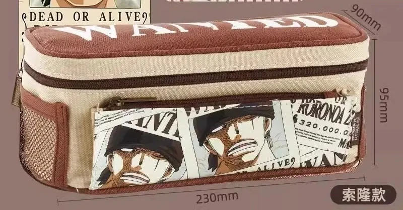One Piece pencil case stationery box Luffy anime cartoon Zoro boys