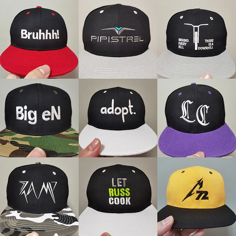 Personalized Logo Design Baseball Caps Custom Logo Sorority Cap Embroidery Monogram Color Block Baseball Caps Hip Hop Hats 3